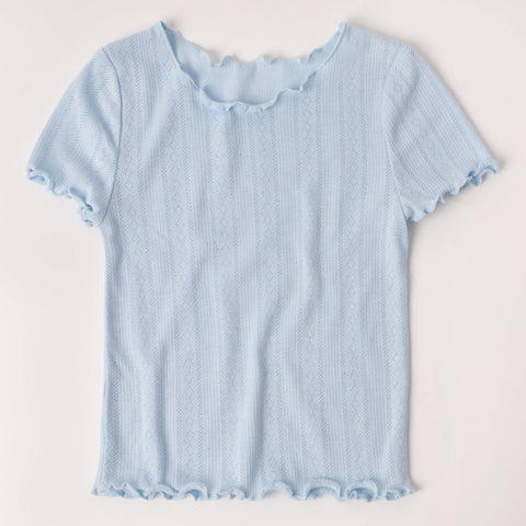 Lettuce Edge Pointelle Tee