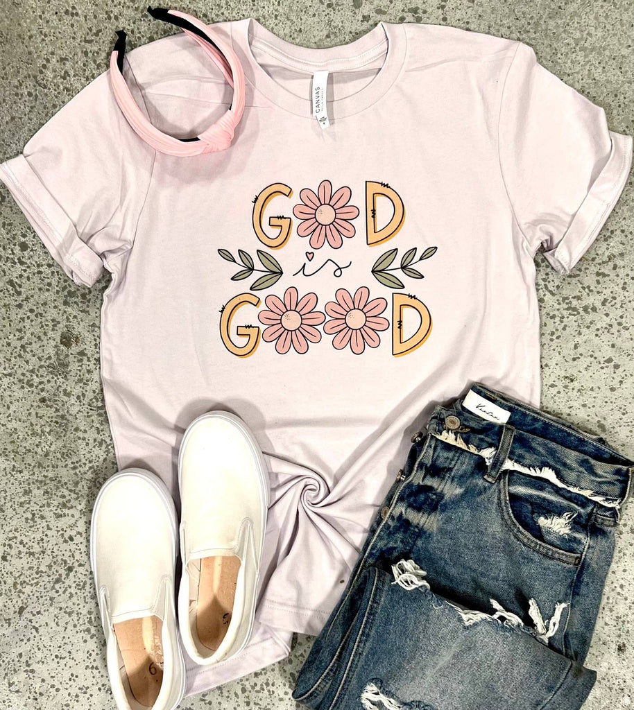 Floral God is Good tee