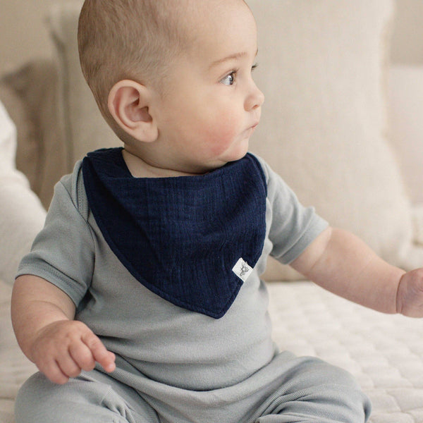 Sea Foam Organic Baby Bandana Bibs Pack of 3