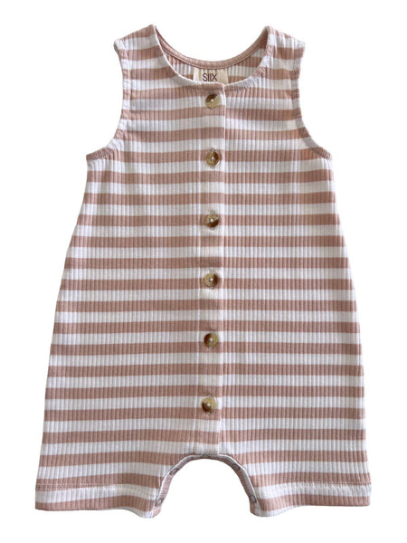 Tan Stripe / Organic Ribbed Bay Shortie