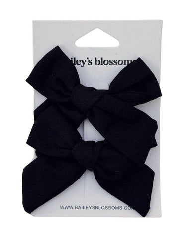 Linen Cotton Piggie Sets - Black