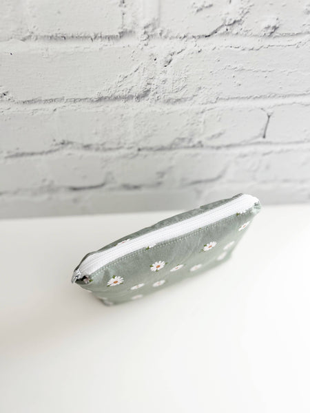 Daisy Small Cosmetics Bag, Make up bag, Toiletry Pouch
