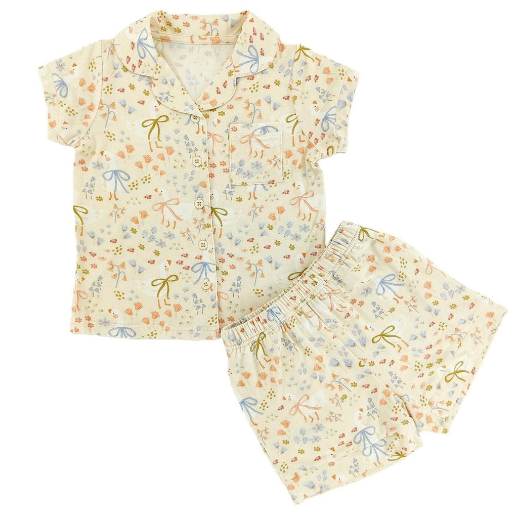 Darling Goose Bamboo Short Button Up Set