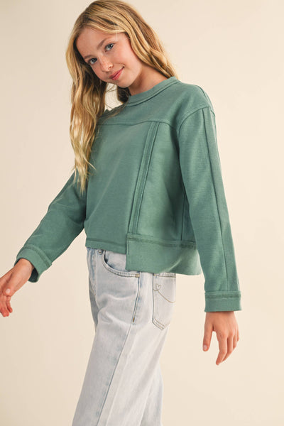 TWEEN KIDS GIRLS CREW NECK SWEATSHIRT (7-14)