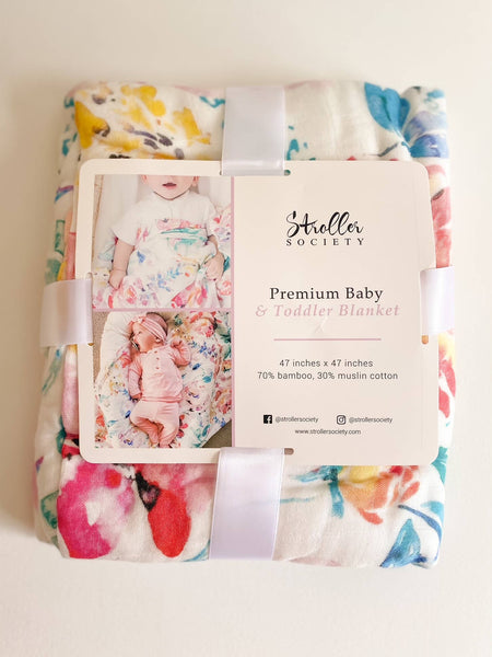 Premium Baby Blankets Toddler Blanket - Bamboo and Cotton