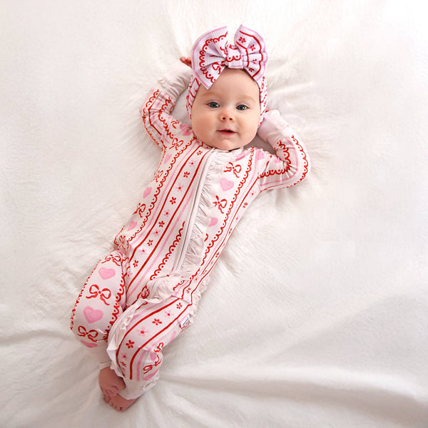 Hallie RUFFLE ZIP Valentines Day Bamboo