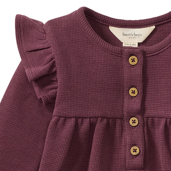 Thermal Deep Plum Baby Girl Jumpsuit