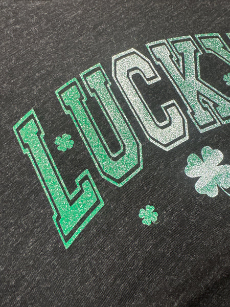 Lucky (glitter) • St.Patrick’s Day • infant/toddler tee