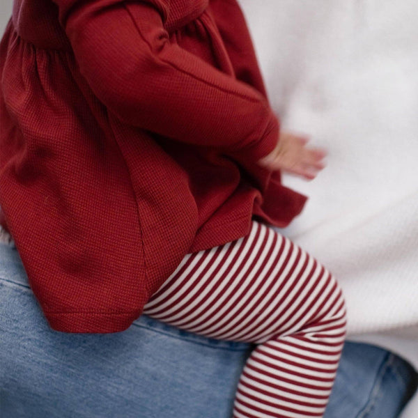 Brick Thermal Organic Girl Tunic & Pants Set