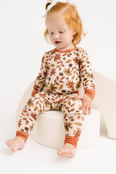 Cozy Fall Floral Bamboo Set