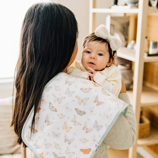 Premium Burp Cloths - Flora