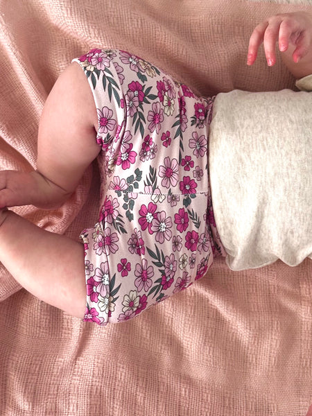 Claire Floral Baby+Toddler Shorties