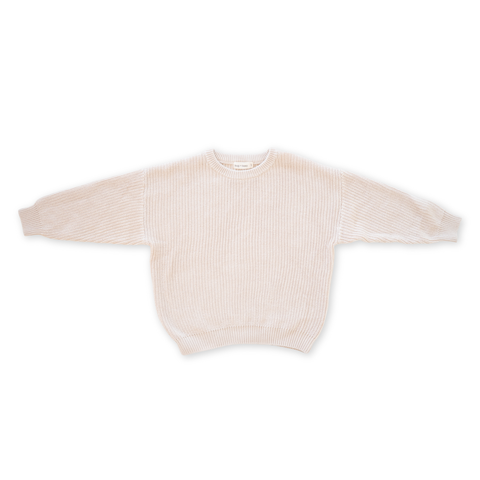Chunky Knit Oversized Sweater | Vanilla