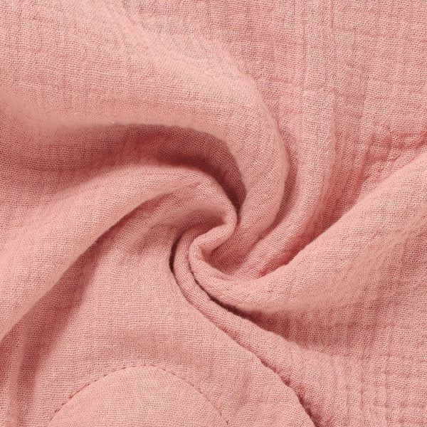The Darcy - Sweet Pink- Organic Muslin Adjustable Overalls