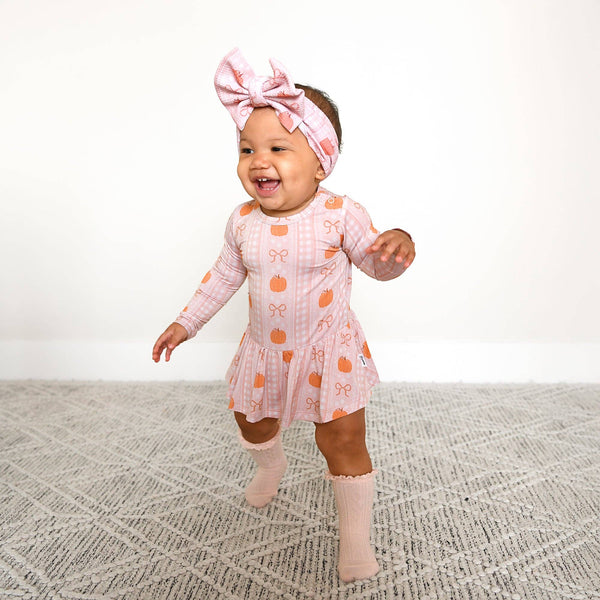 Reagan TUTU Bamboo Pumpkin Baby Dress Outfit