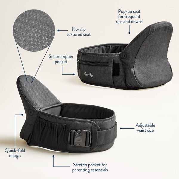 Itzy Hold & Fold™ - Hip Seat Carrier