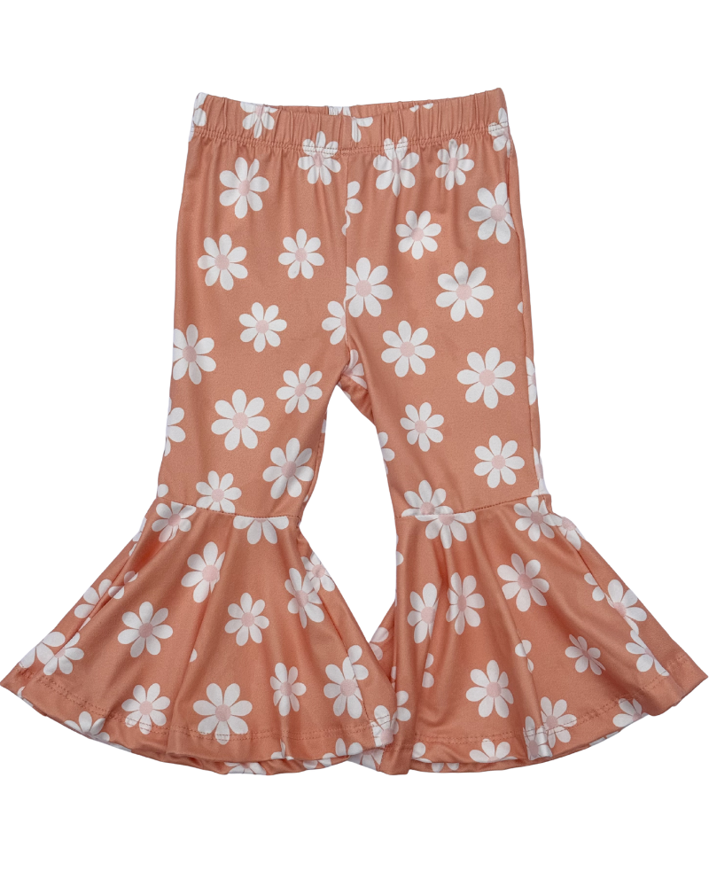 Keely Exaggerated Bell Bottoms - Peach Blossom