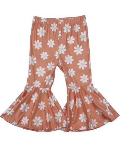 Keely Exaggerated Bell Bottoms - Peach Blossom
