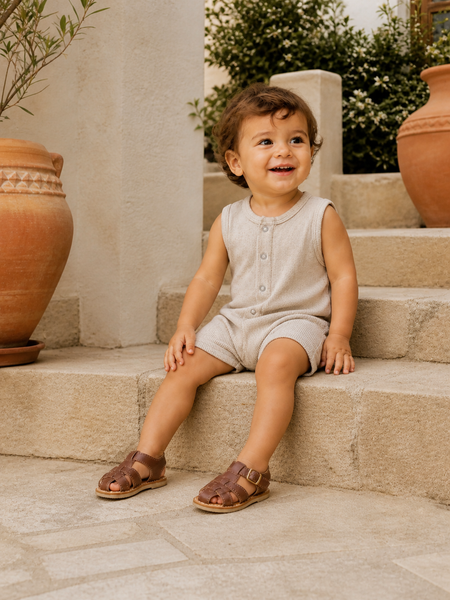 Tan Speckle / Ribbed Shortie