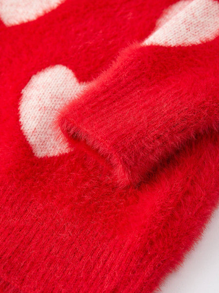 Valentine's Day Hearts Pullover Sweater