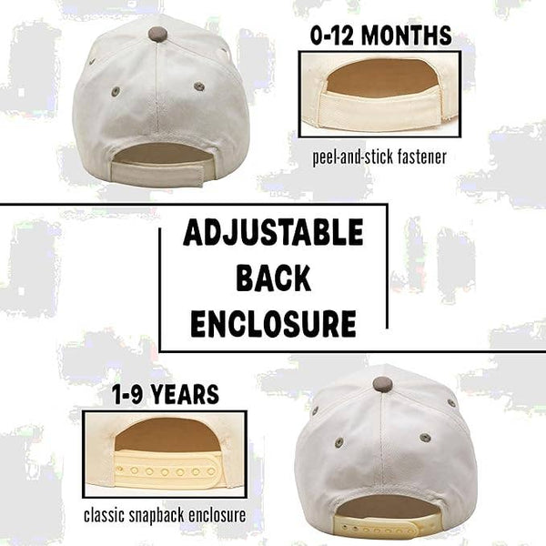 Kids/Baby 2-Tone Cap: Mac & Cheese Enthusiast - Khaki/Beige
