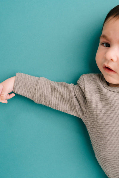 Pebble Gray Waffle Cozy Set