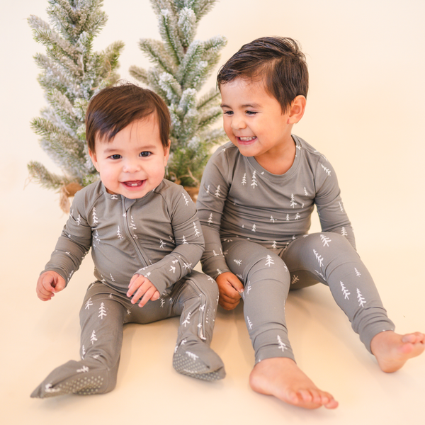 Forest Tree 2-Way Convertible Zip Romper | (0-24m)