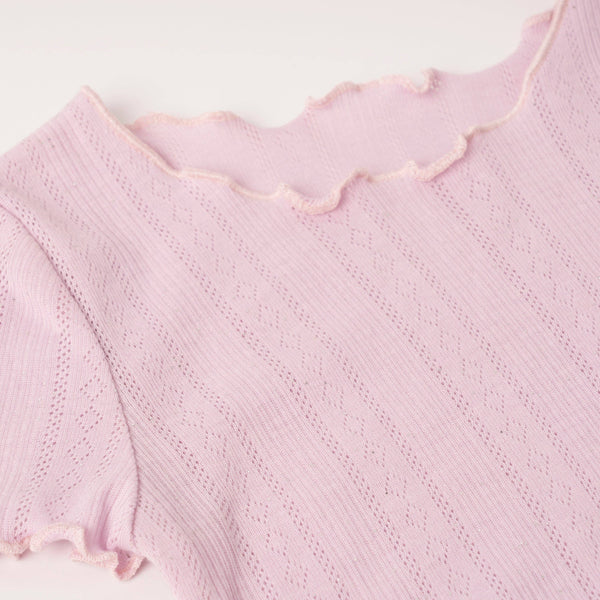 Lettuce Edge Pointelle Tee