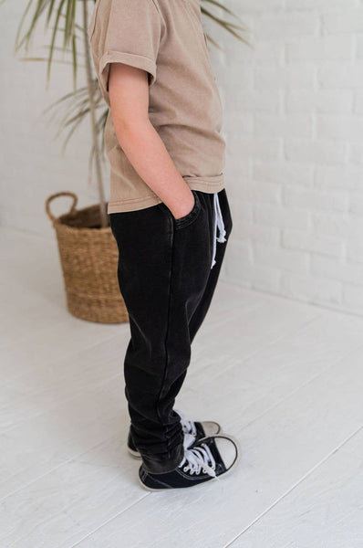 Hazelnut Stonewash Kids Pocket Tee