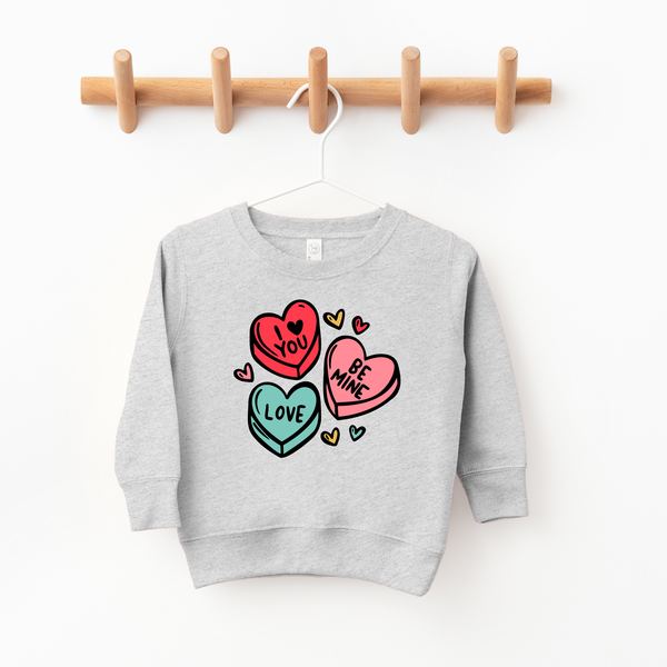 Candy Hearts  Valentines Day Kids sweatshirt