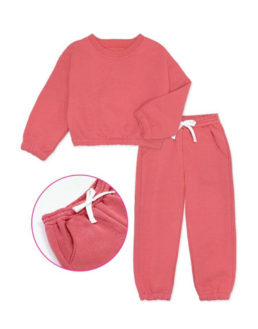 Girl's 2 pc Sweat Pant Jogger Set