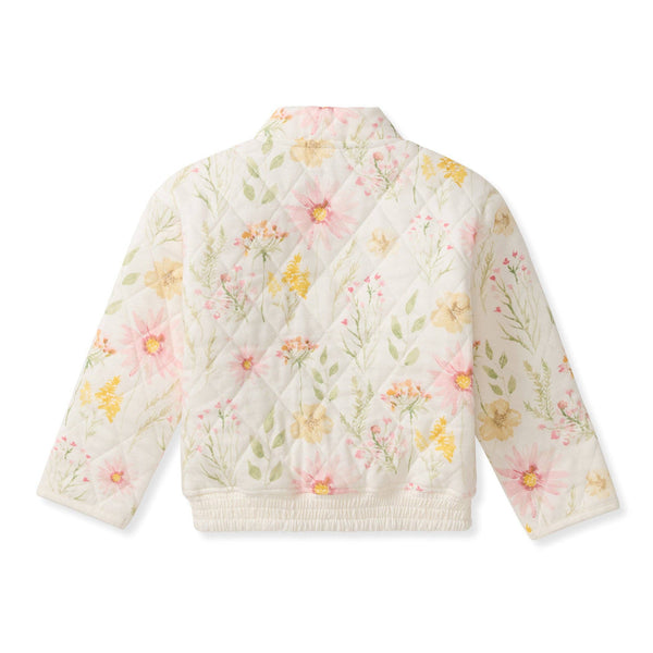 Wild Floral Eggshell Quilted Jacket