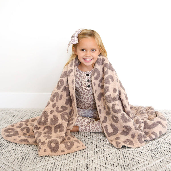Amari Leopard RUFFLE TWO PIECE Bamboo Girls Lounge Set