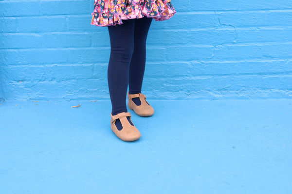 Navy Cable Knit Tights