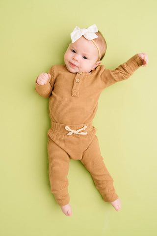 Toasted Almond Waffle Cozy Set