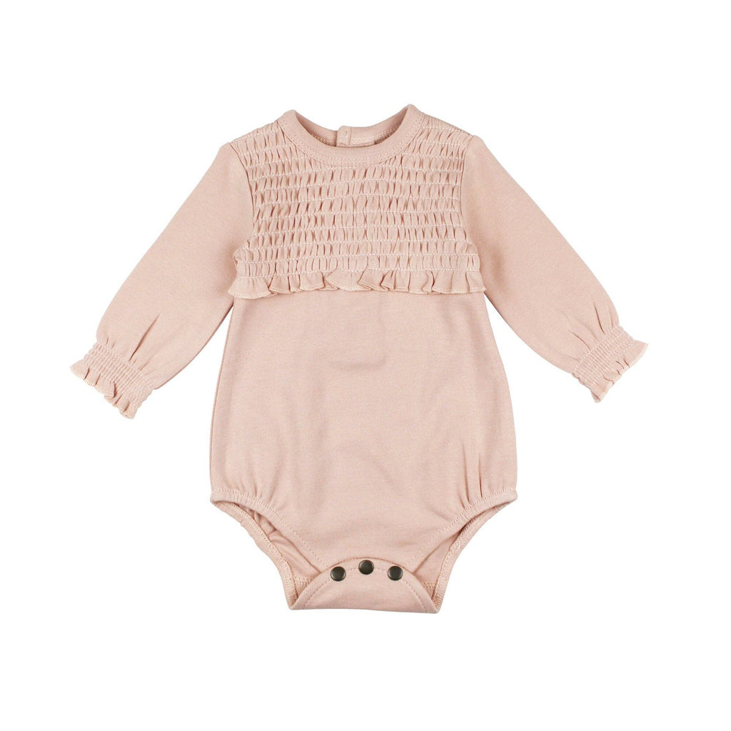 Rosewater | Organic Smocked Chest Bodysuit