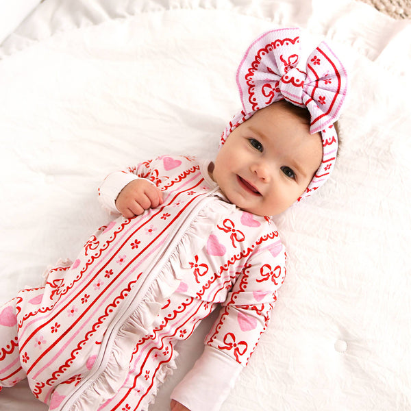 Hallie RUFFLE ZIP Valentines Day Bamboo