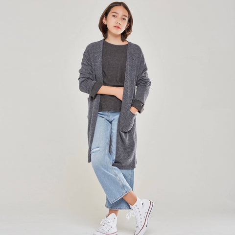 Open Front Knit Cardigan
