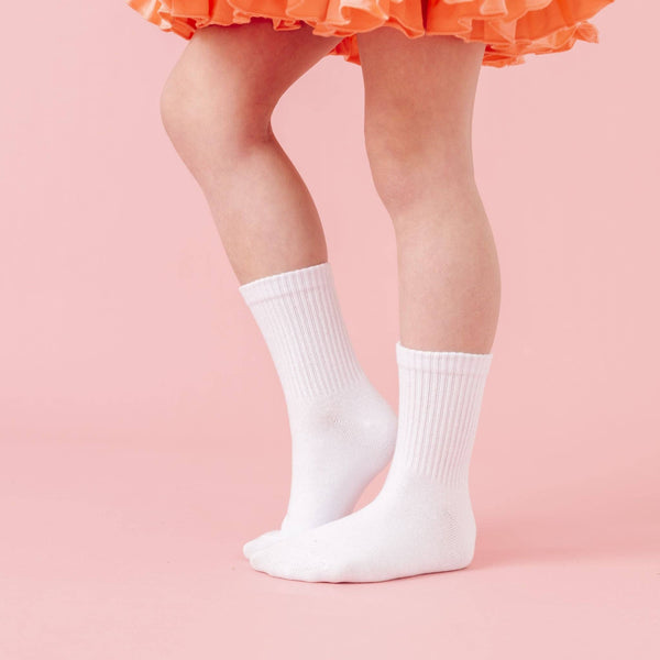 Crew Socks 3-Pack - White/Pink