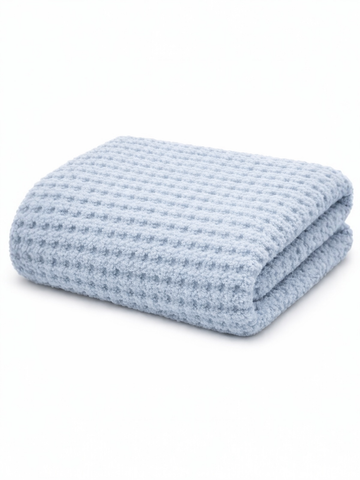Phufy® Bliss Waffle Blanket, Baby Blue