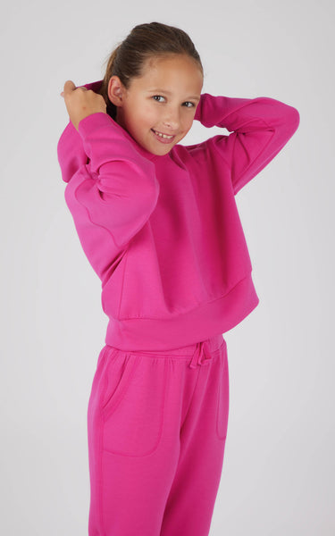 Girls Scuba Pullover Hoodie and Jogger Set