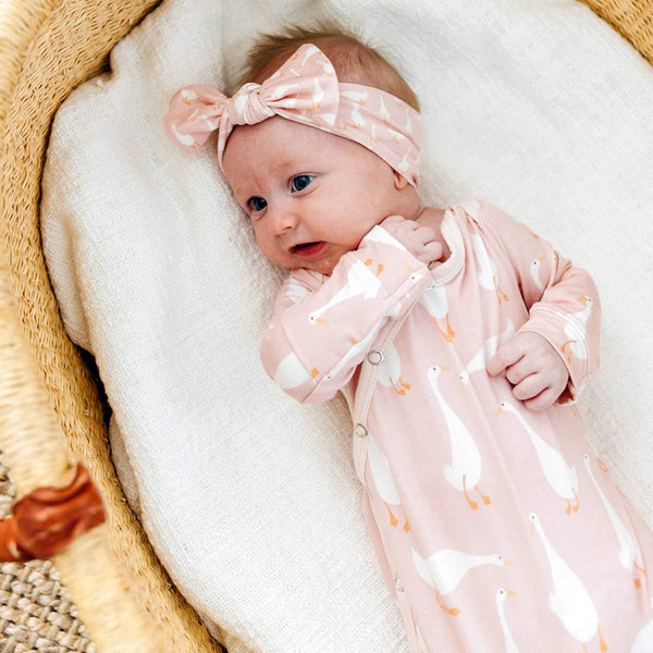 Newborn Knotted Gown - Goosie