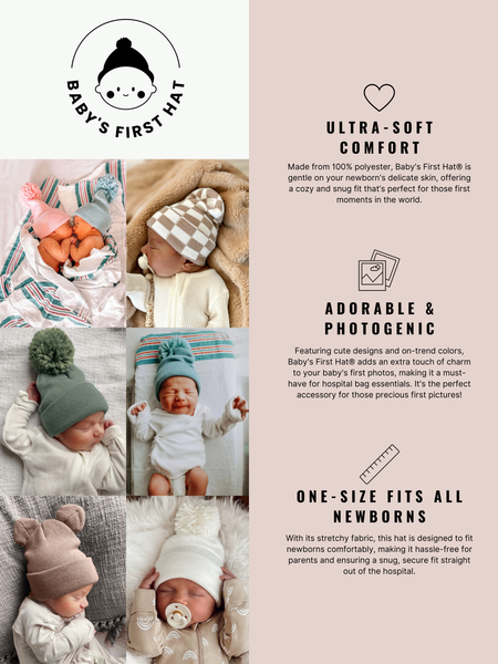 Baby's First Hat®, Petal Pink Pom