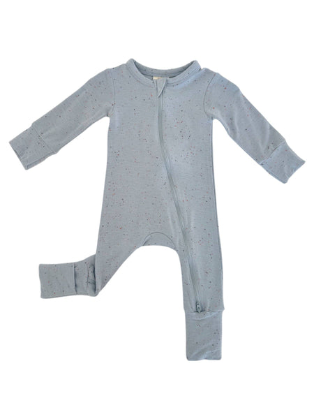 Glacier Speckle / 2-Way Zip Romper