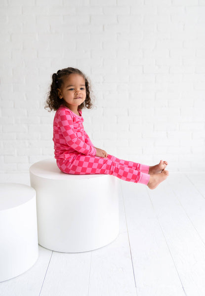 Taffy Checkers 2-Piece Pajama Set