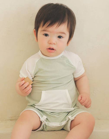 Bamboo Mint Baby Romper