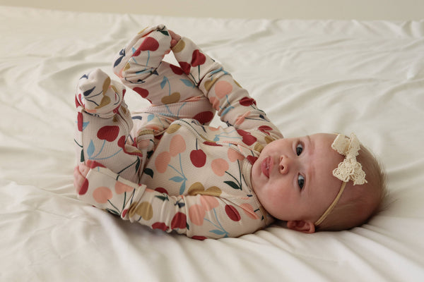 Sweet Cherries Zip Pajamas