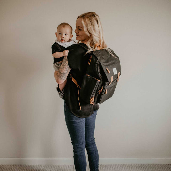 Birch Bag - Diaper Backpack in Black