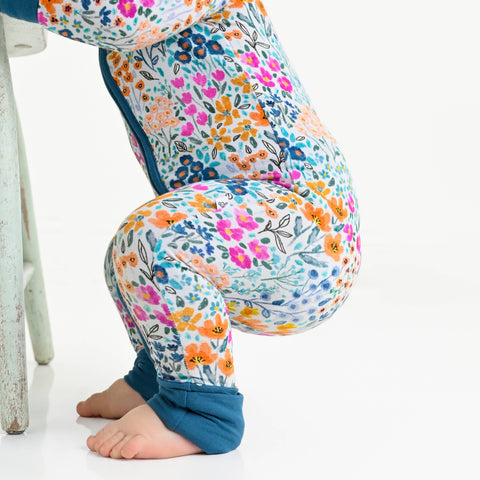 Whispering Wildflowers Bamboo Zipper Pajama