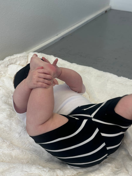 Black Stripe Shorties